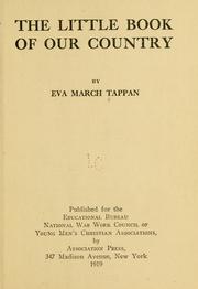 Cover of: The little book of our country by Eva March Tappan