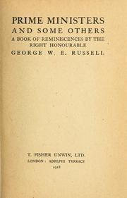 Cover of: Prime ministers and some others by George William Erskine Russell