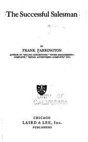 Cover of: The successful salesman by Frank Farrington