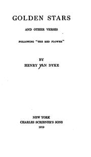 Cover of: Golden stars | Henry Van Dyke