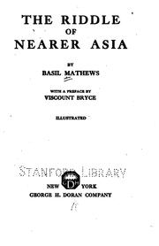 Cover of: The riddle of nearer Asia
