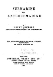 Cover of: Submarine and anti-submarine