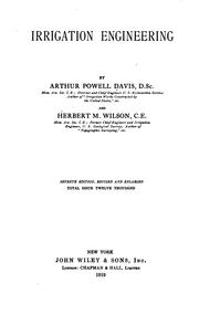 Cover of: Irrigation engineering by Davis, Arthur Powell