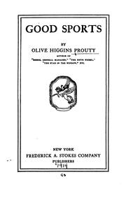 Cover of: Good sports by Olive Higgins Prouty