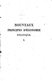 Cover of: Nouveaux principes d'économie politique by Jean-Charles-Léonard Simonde Sismondi