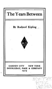 Cover of: The  years between by Rudyard Kipling