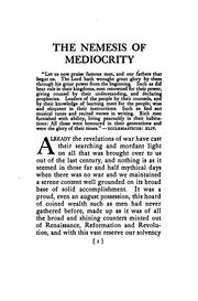 Cover of: The nemesis of mediocrity by Ralph Adams Cram