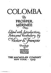 Cover of: Colomba by Prosper Mérimée