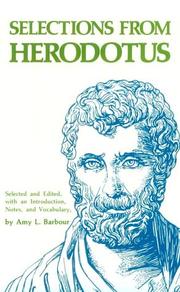 Selections from Herodotus by Amy L. Barbour