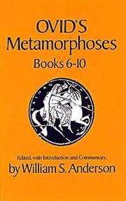 Cover of: Ovid's Metamorphoses by William S. Anderson, Ovid