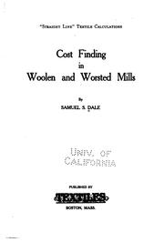 Cover of: Cost finding in woolen and worsted mills
