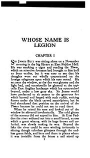 Cover of: Whose name is legion