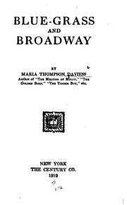 Cover of: Blue-grass and Broadway