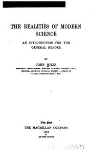 Cover of: The realities of modern science: an introduction for the general reader