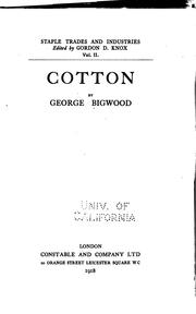 Cover of: Cotton