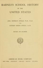 Cover of: Barnes's school history of the United States