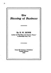 Cover of: The blessing of business