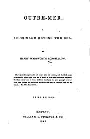 Cover of: Outre-mer by Henry Wadsworth Longfellow