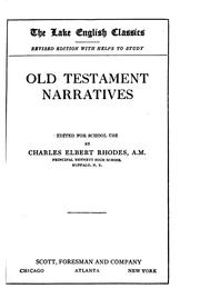 Cover of: Old Testament narratives | 