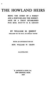 Cover of: The Howland heirs by William M. Emery