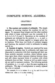 Cover of: Complete school algebra by Herbert E. Hawkes