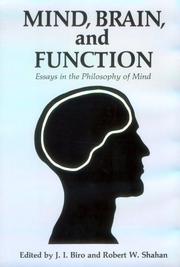 Mind, brain, and function by Robert W. Shahan