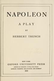 Cover of: Napoleon: a play