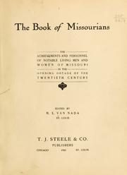 Cover of: The book of Missourians by M. L. Van Nada
