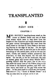 Cover of: Transplanted by Gertrude Atherton, Gertrude Atherton