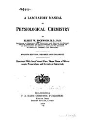 Cover of: A laboratory manual of physiological chemistry. | Rockwood, Elbert William
