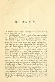 Cover of: The morality of the riot: sermon of Rev. O.B. Frothingham, at Ebbitt Hall, Sunday, July 19, 1863.