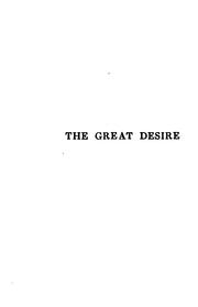 Cover of: The great desire