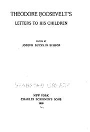 Cover of: Theodore Roosevelt's letters to his children by Theodore Roosevelt