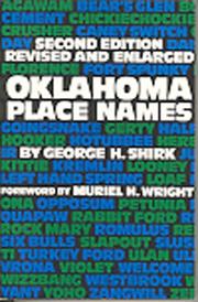 Oklahoma Place Names by George H. Shirk