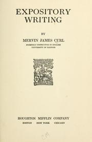 Expository Writing by Mervin James Curl