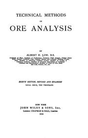 Technical methods of ore analysis by Low, Albert Howard