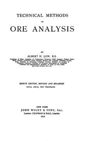 Cover of: Technical methods of ore analysis by Low, Albert Howard, Low, Albert Howard