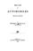 Cover of: The law of automobiles