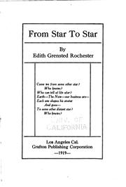 Cover of: From star to star by Edith Grensted Rochester