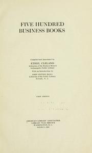 Cover of: Five hundred business books