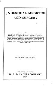 Cover of: Industrial medicine and surgery