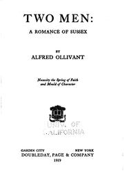 Cover of: Two men by Ollivant, Alfred