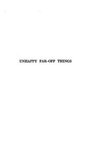 Cover of: Unhappy far-off things by Lord Dunsany