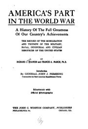 Cover of: America's part in the world war by Richard J. Beamish