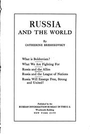 Cover of: Russia and the world