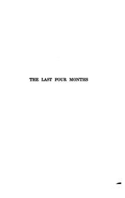 Cover of: The last four months: how the war was won