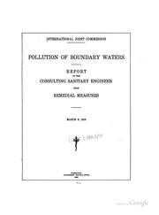 Pollution of boundary waters by International Joint Commission.