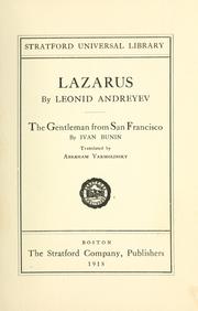 Cover of: Lazarus