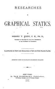 Cover of: Researches in graphical statics. by Henry T. Eddy