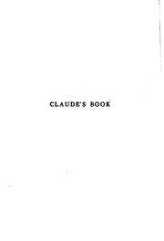 Cover of: Claude